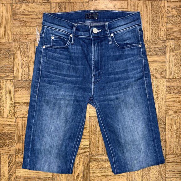 Mother Denim The Mid Rise Dazzler Crop Fray Jeans Squeeze It Size 23 Custom Back - Picture 2 of 11